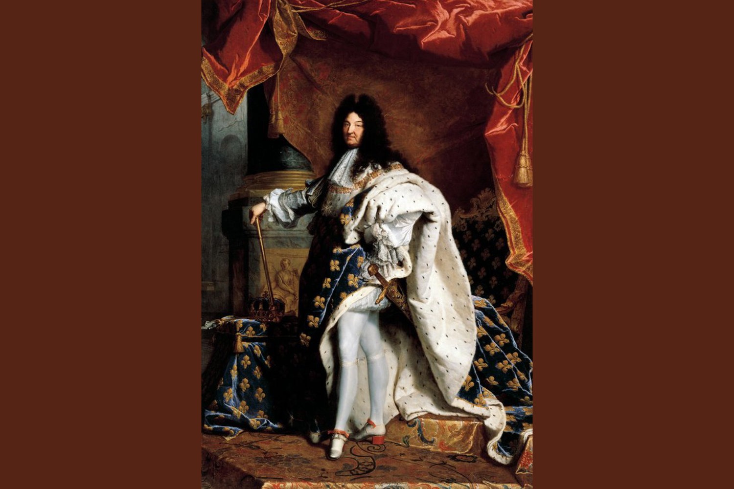 Gemälde: Ludwig XIV. im Krönungsornat, Porträt von Hyacinthe Rigaud